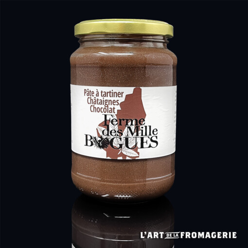 Pâte à tartiner châtaignes – chocolat – 400g